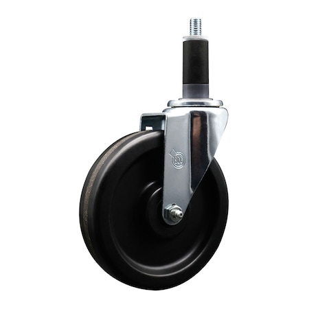Service Caster 6'' Phenolic Wheel Swivel 1-1/8'' Expanding Stem Caster SCC-EX20S615-PHR-118